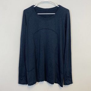 Lululemon Swiftly Tech Long Sleeve 2.0 Womens Size 16 Blue Top